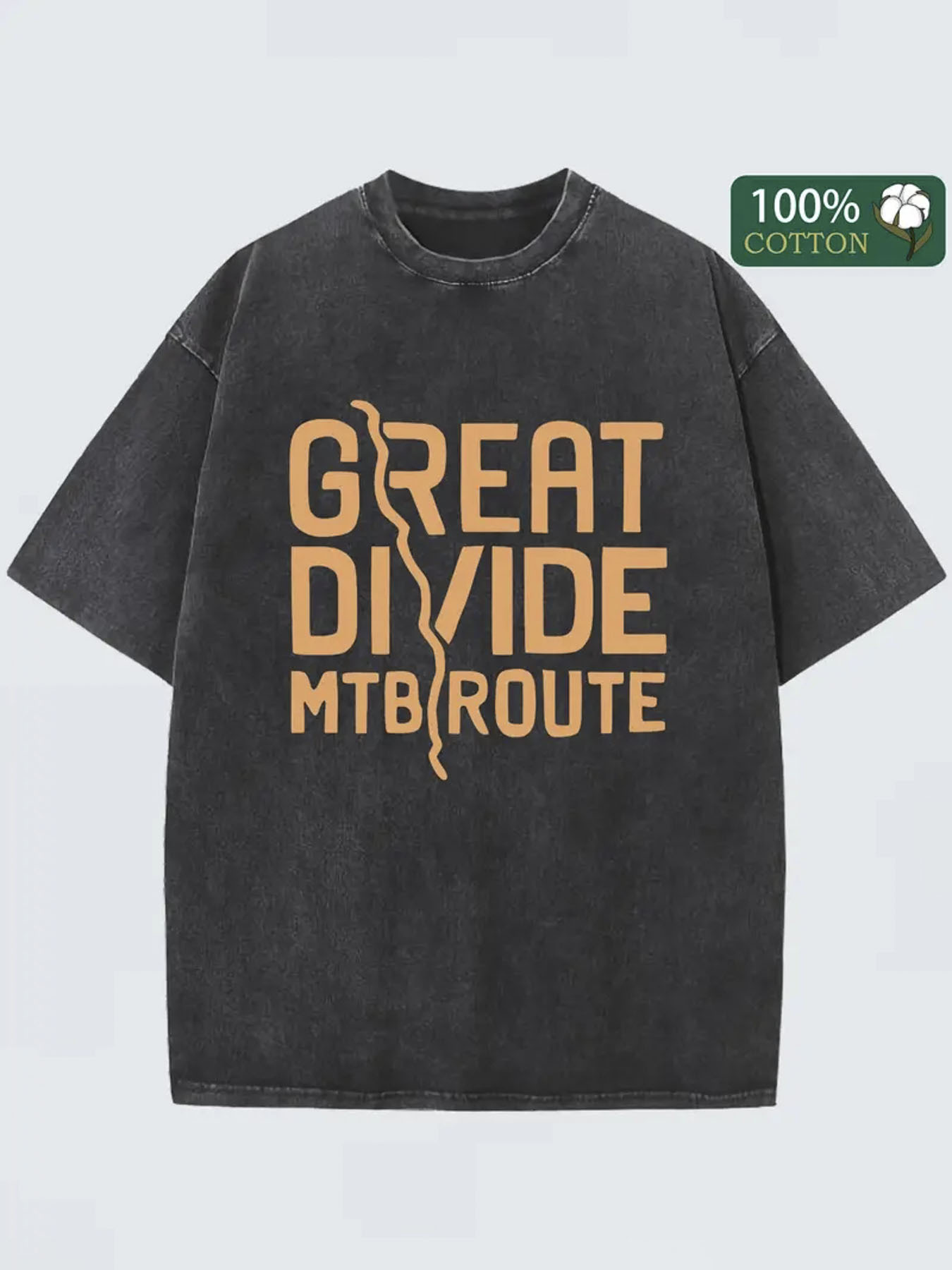 Mountain Biking Gifts - Мужская футболка с принтом Great Divide