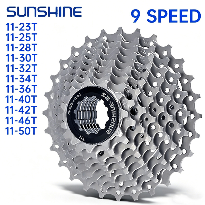 Cassette 11 Speed - Кассета SUNSHINE 9-скоростная 11-32-34-36-40-42-46-50 для горных