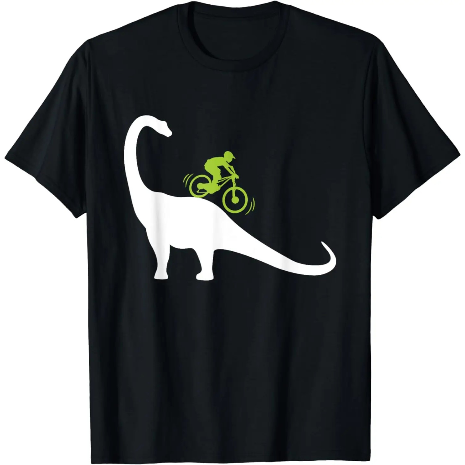 Mountain Biking Gifts - Футболка с рисунком динозавра для езды