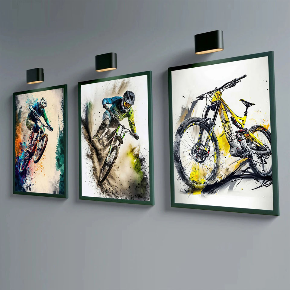 Picture Of Mountain Biking - Картина из страз «сделай сам» для