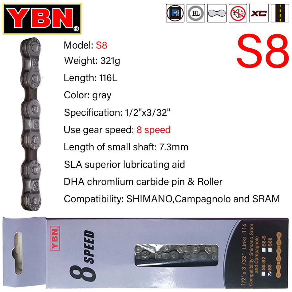 YBN Цепь велосипедная для горн – обзор и цена Cassette 11 Speed
