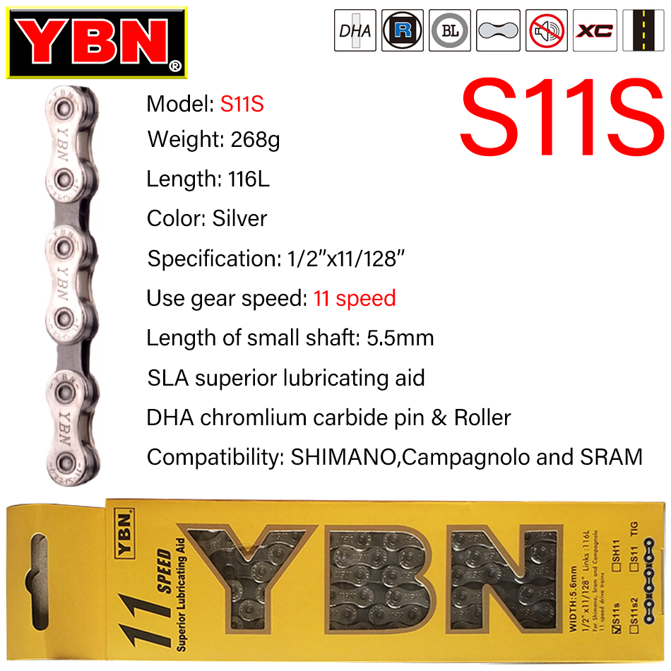 YBN Цепь велосипедная для горн – обзор и цена Cassette 11 Speed
