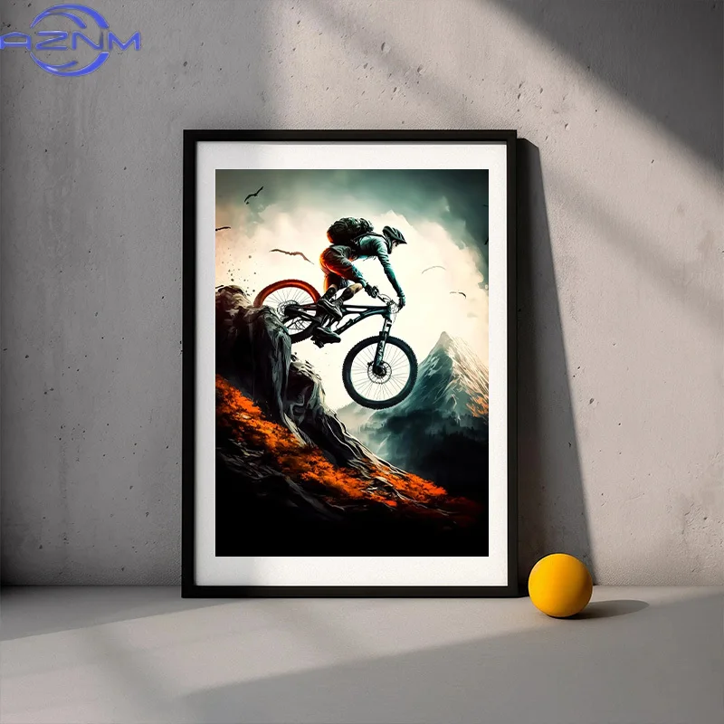 Современные постеры и принты с – обзор и цена Picture Of Mountain Biking
